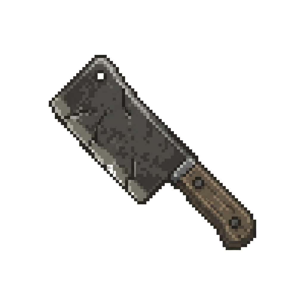 A Cracked Carbon-steel Demolition Cleaver