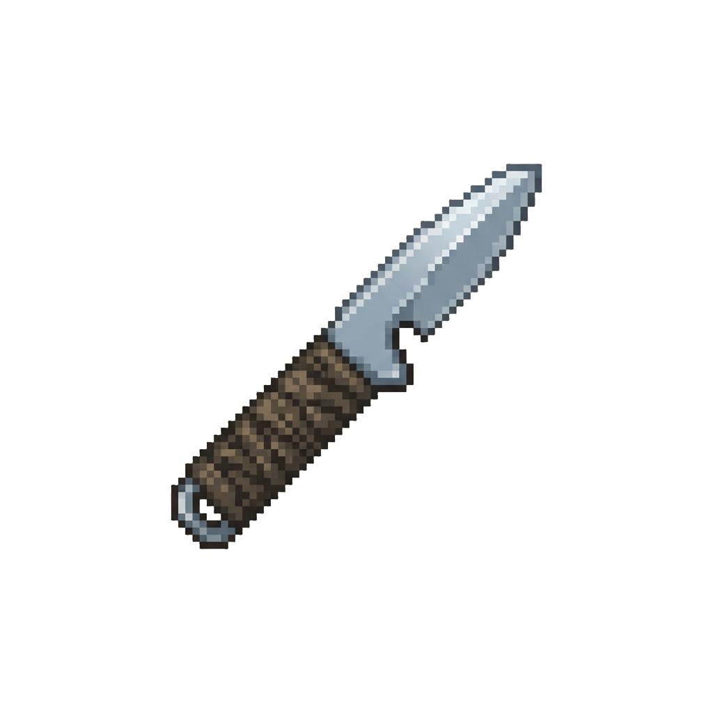A Wrapped Surgical-steel Pry Knife