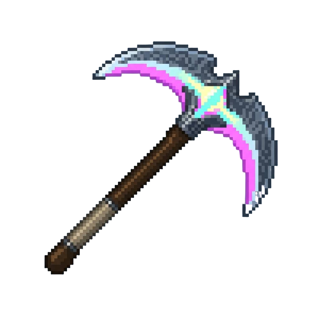 A Dual-bladed Energized Damascus Scythe