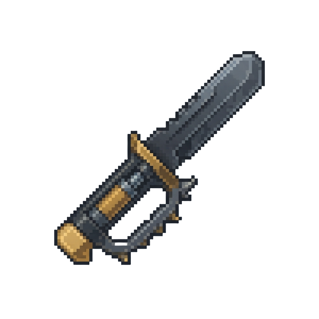A Hydraulic Piston Heavy Trench Knife