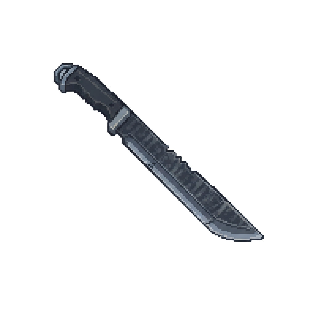 A Tempered Carbon-fiber Combat Machete