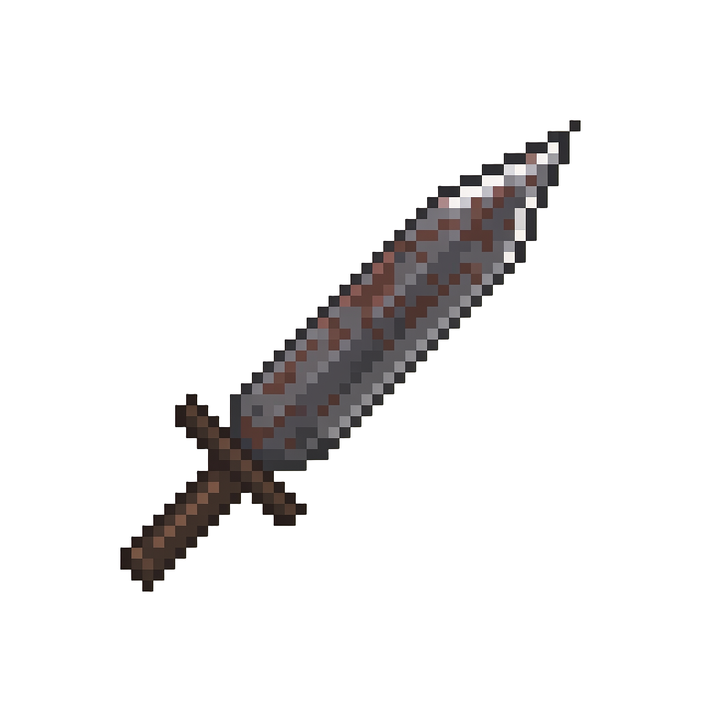 A Hand-forged Scrap Iron Longblade