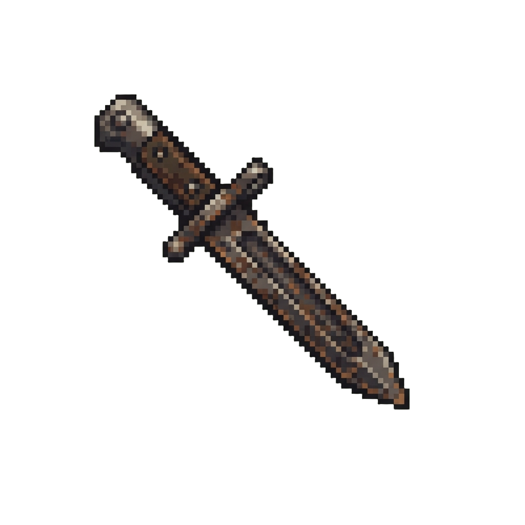 A Rusted Galvanized Iron Bayonet