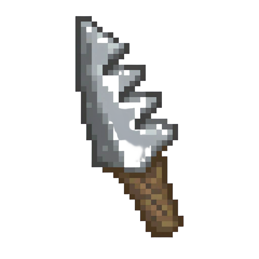 A Serrated Titanium Harpoon-blade