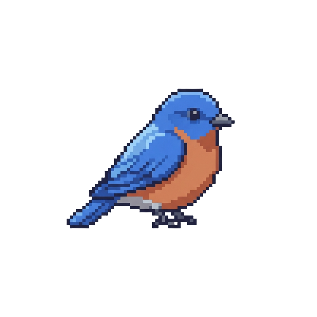 A Tiny Blue Bluebird