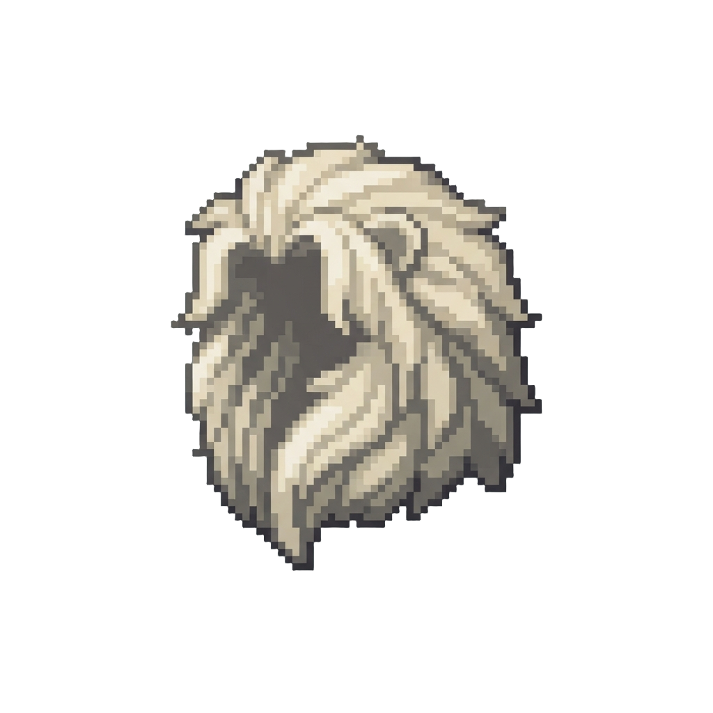 A Huge Layered Platinum Blonde Lioness Mane