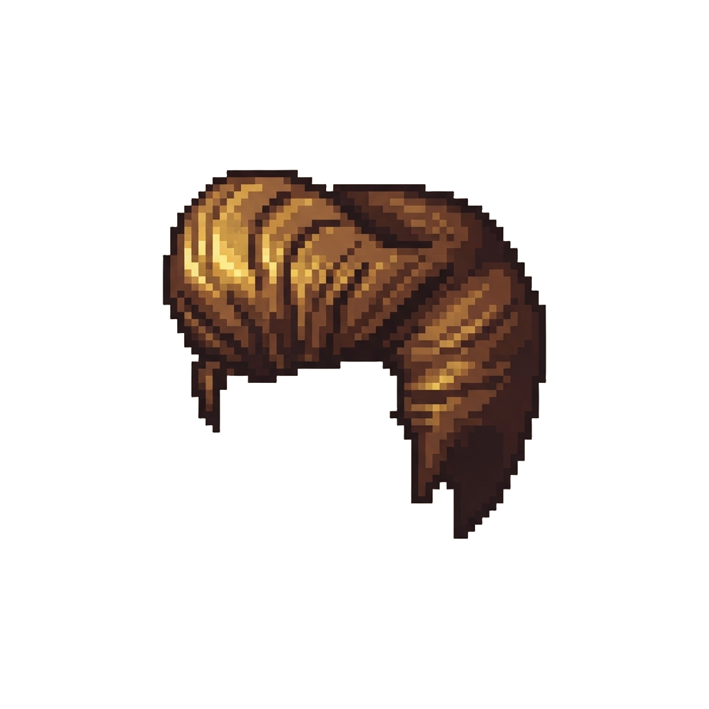 A Sharp Chocolate Brown Pompadour with Golden Shimmer