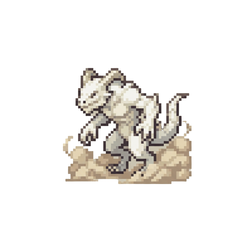 A Albino White Deathclaw Kicking Up Dust Storm Clouds