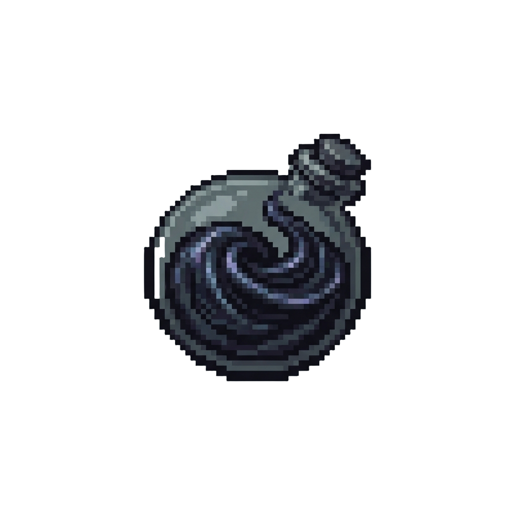 Swirling Obsidian Midnight Liquid