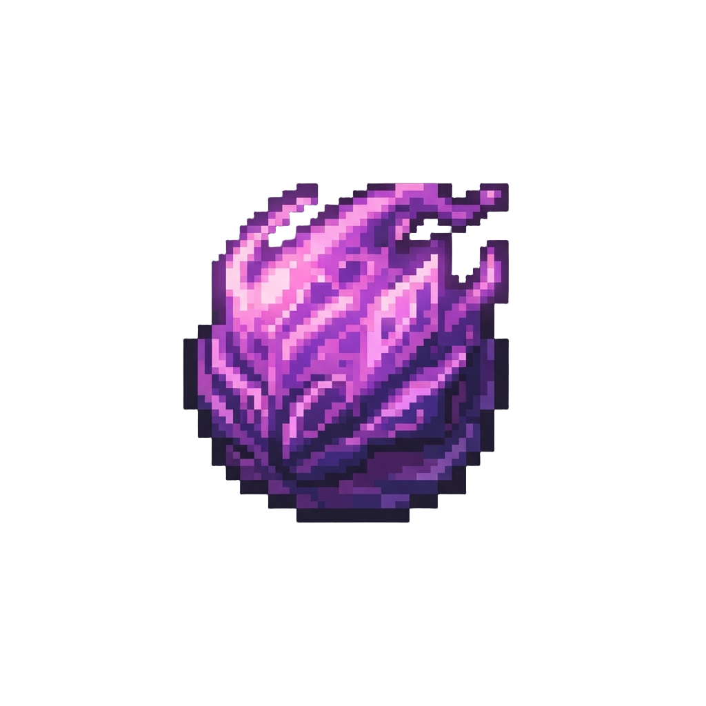 Glowing Neon Violet Dark Energy