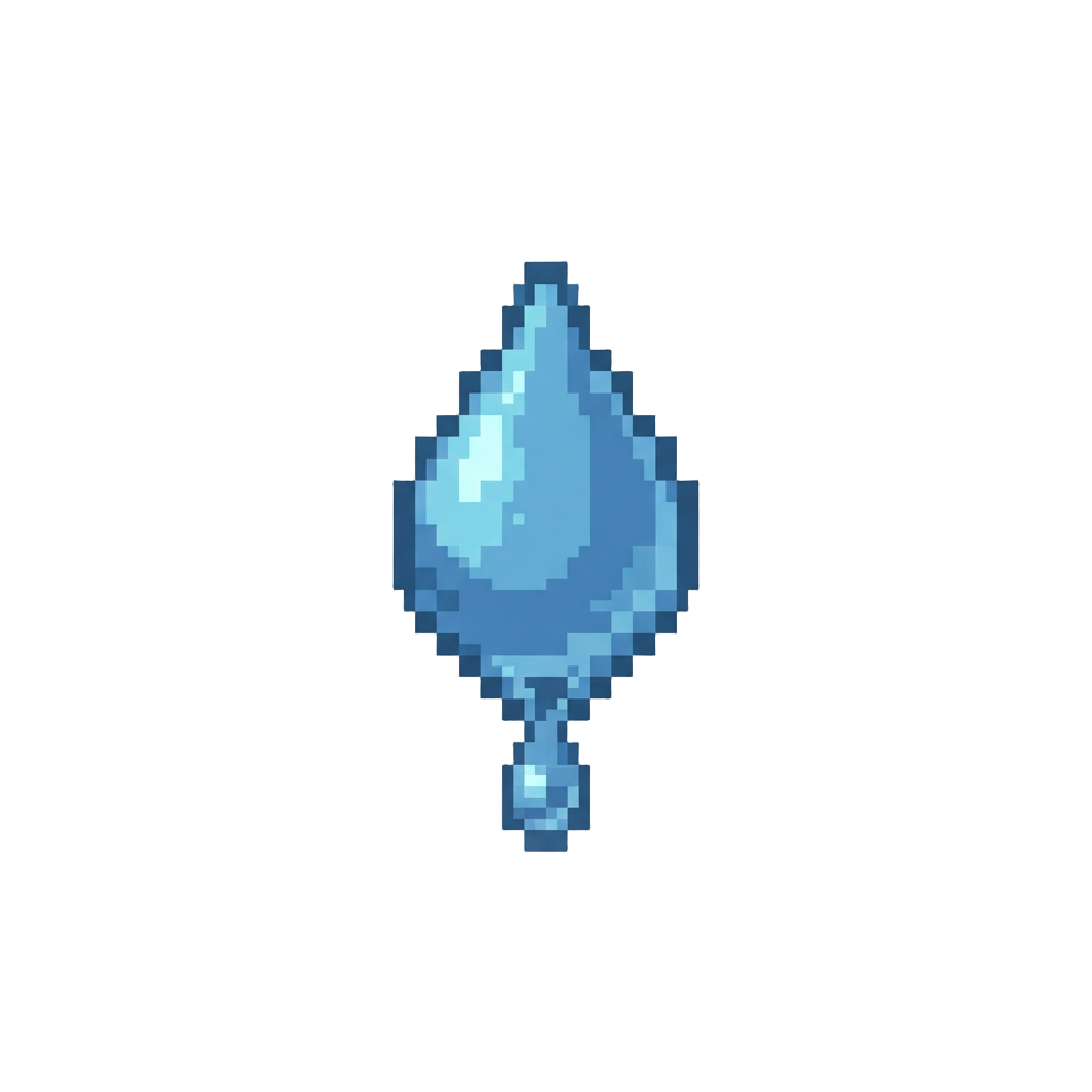 Single Dripping Water Drop