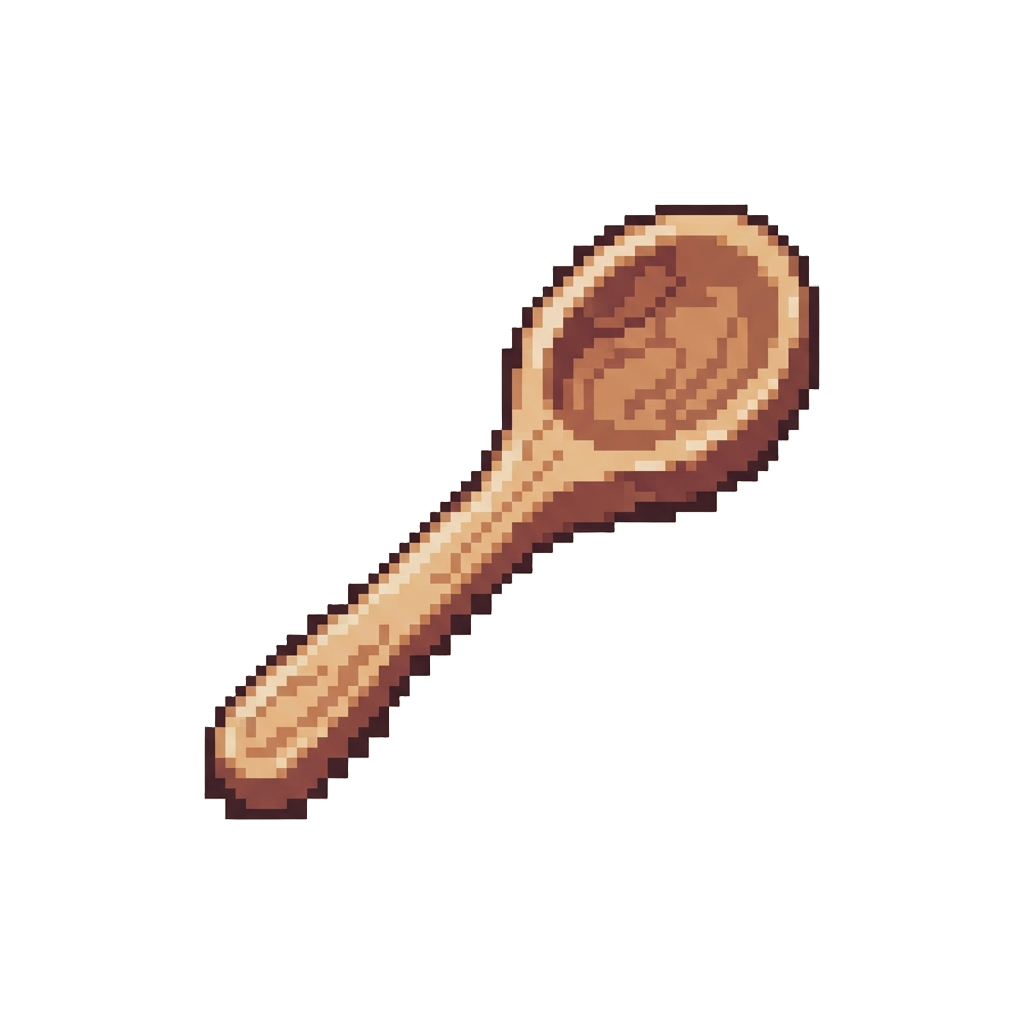 A Wooden Cooking Spoon