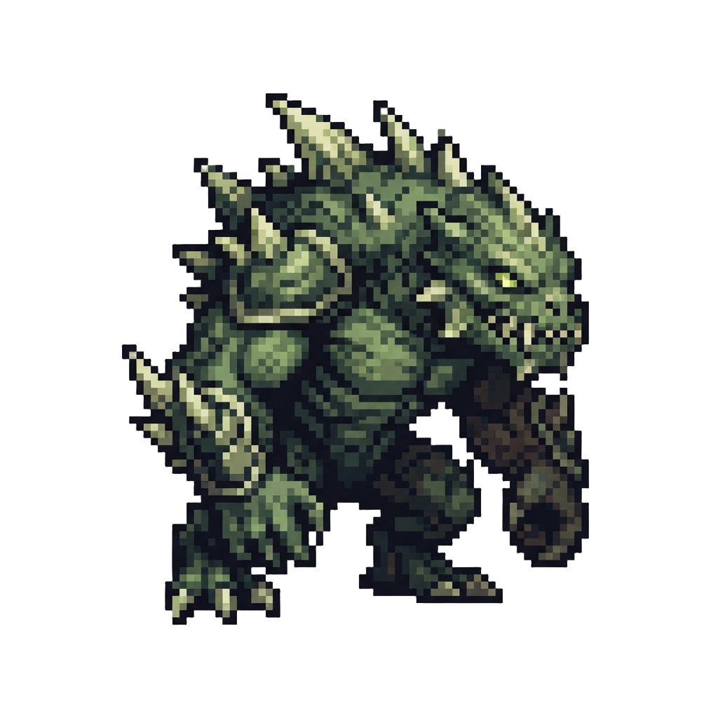 A Hulking Venomous Bio-mutant with Jagged Spikes