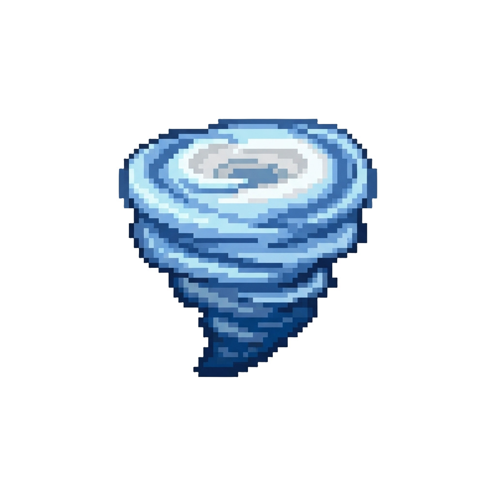 A Swirling Hurricane Elemental Pulsing with Gale-force Winds