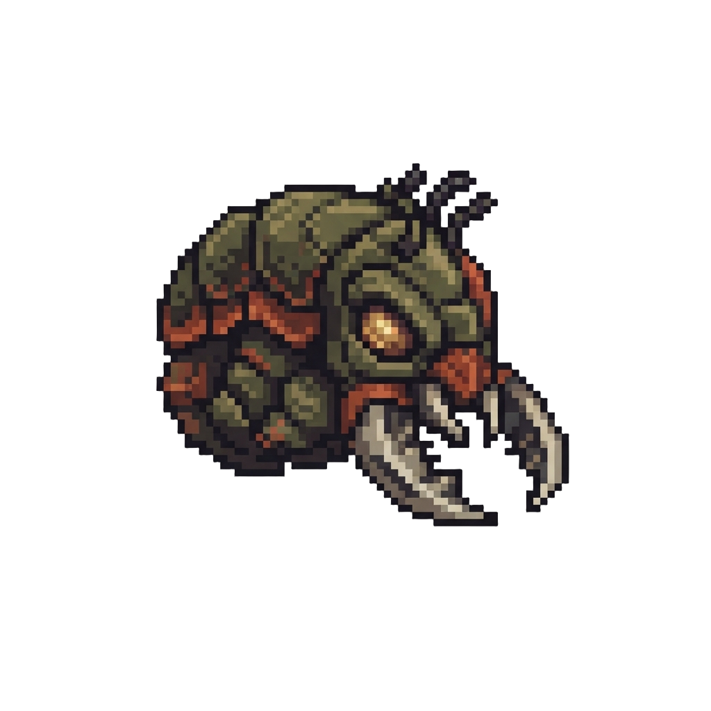 An Extraterrestrial Insectoid Brute with Razor-sharp Mandibles