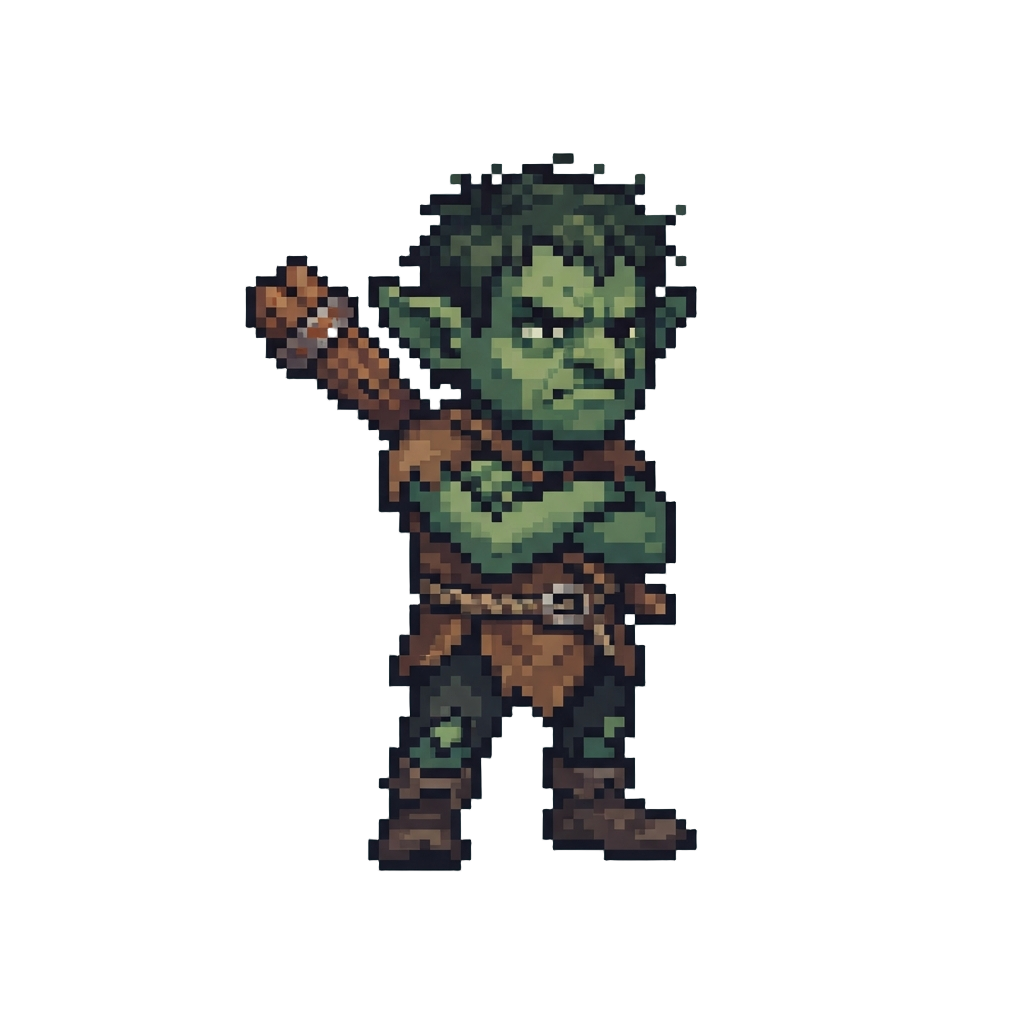 A Tiny Grumpy Dark Goblin