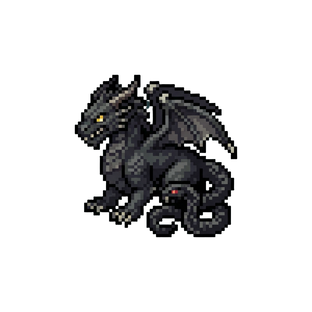 A Terrifying Shadowy Chimera with Serpent Tails