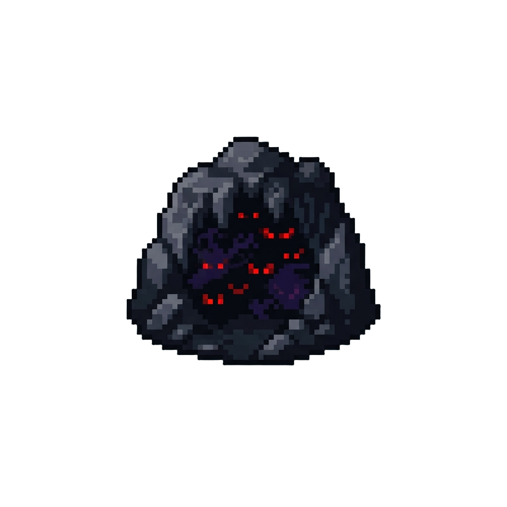 A Pitch-black Cave World Filled with Glowing Red Eyes and Screeching Shadows