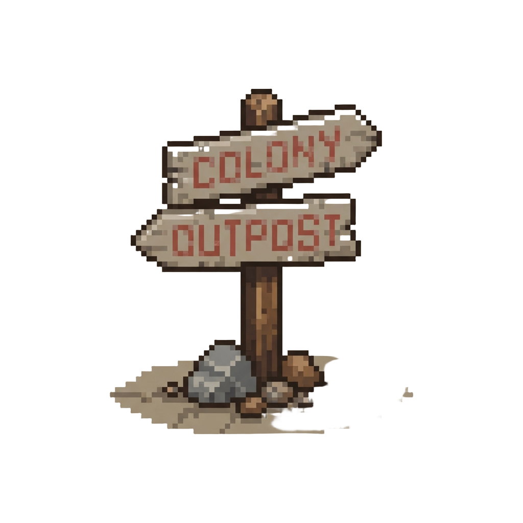A Quiet Dusty Crossroads on a Remote Colony World
