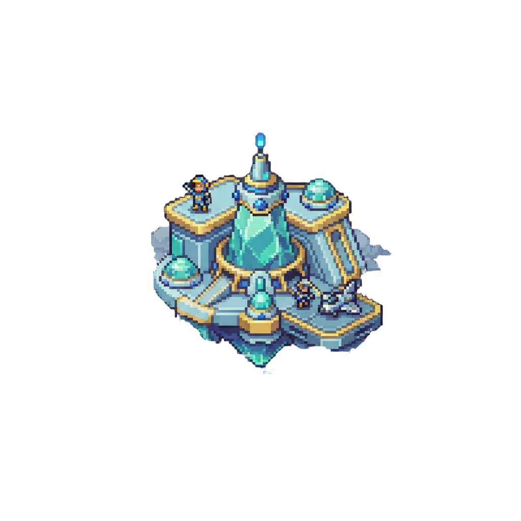 A Utopian Floating Harbor with Friendly Spacefaring Sailors