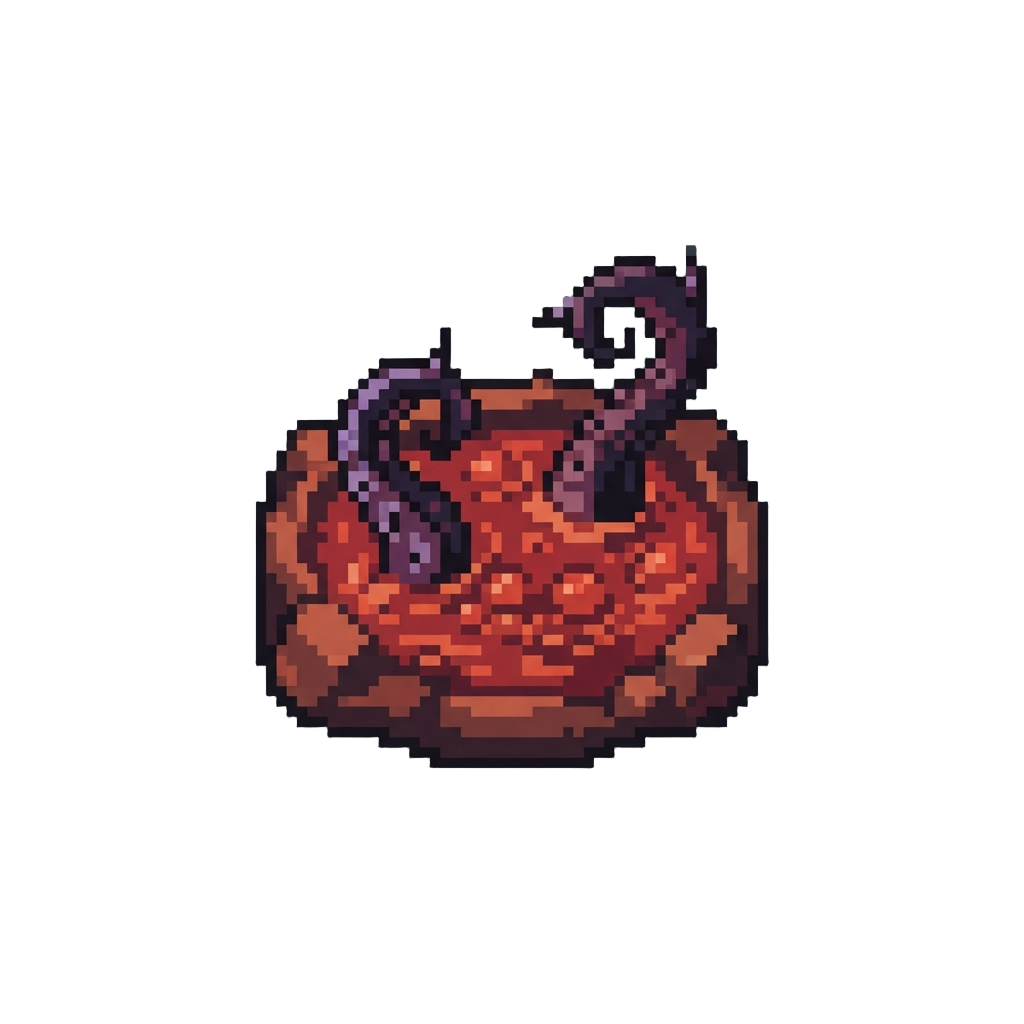 A Swamp of Boiling Red Mud with Snapping Tentacle Monsters