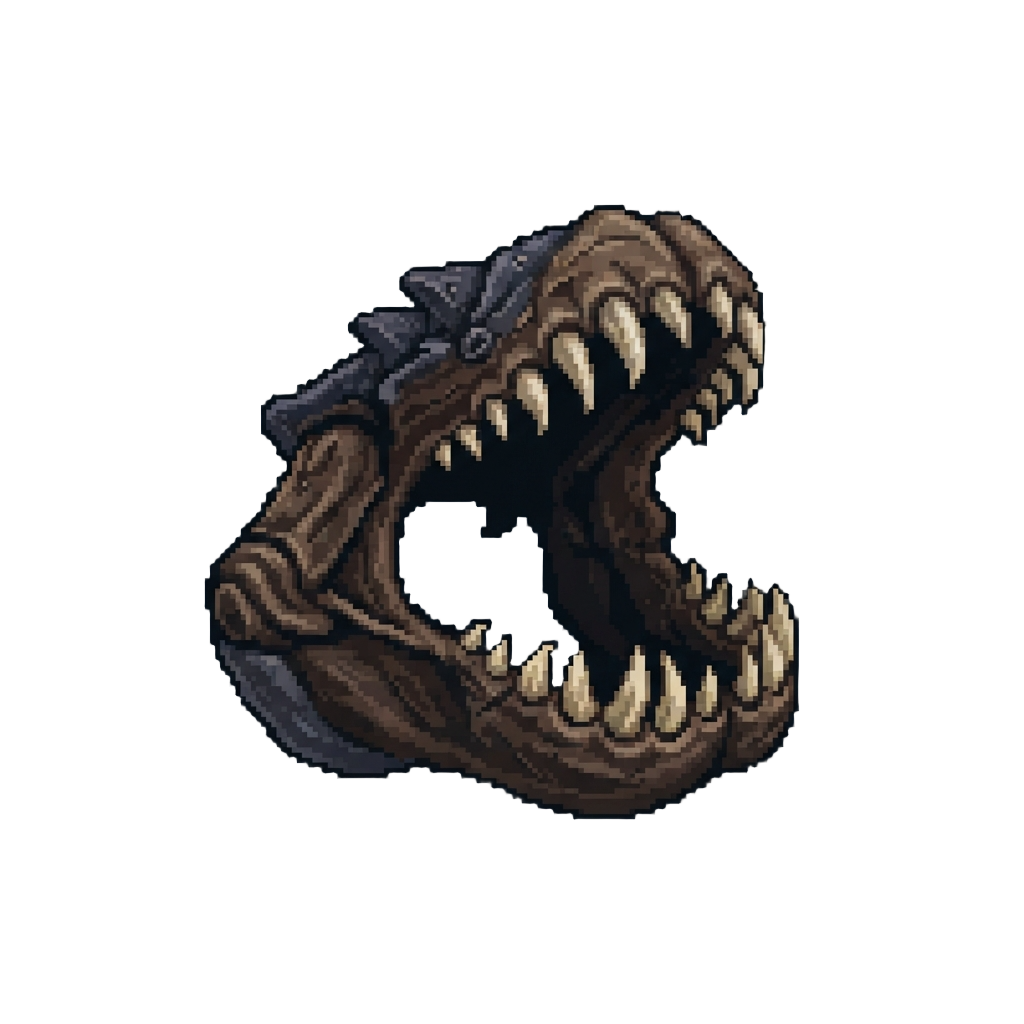 A Deep Trench Ocean World with a Massive Snapping Kraken Jaw