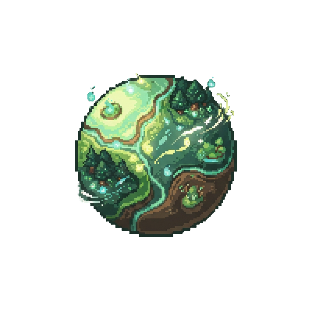 A Sacred Woodland Planet Filled with Friendly Spirit Spirits