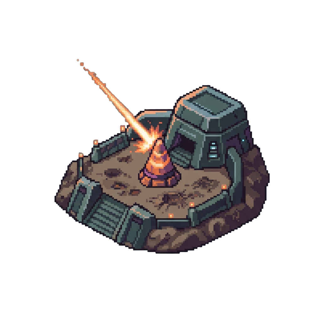An Alien Military Target Range with Incoming Plasma Artillery