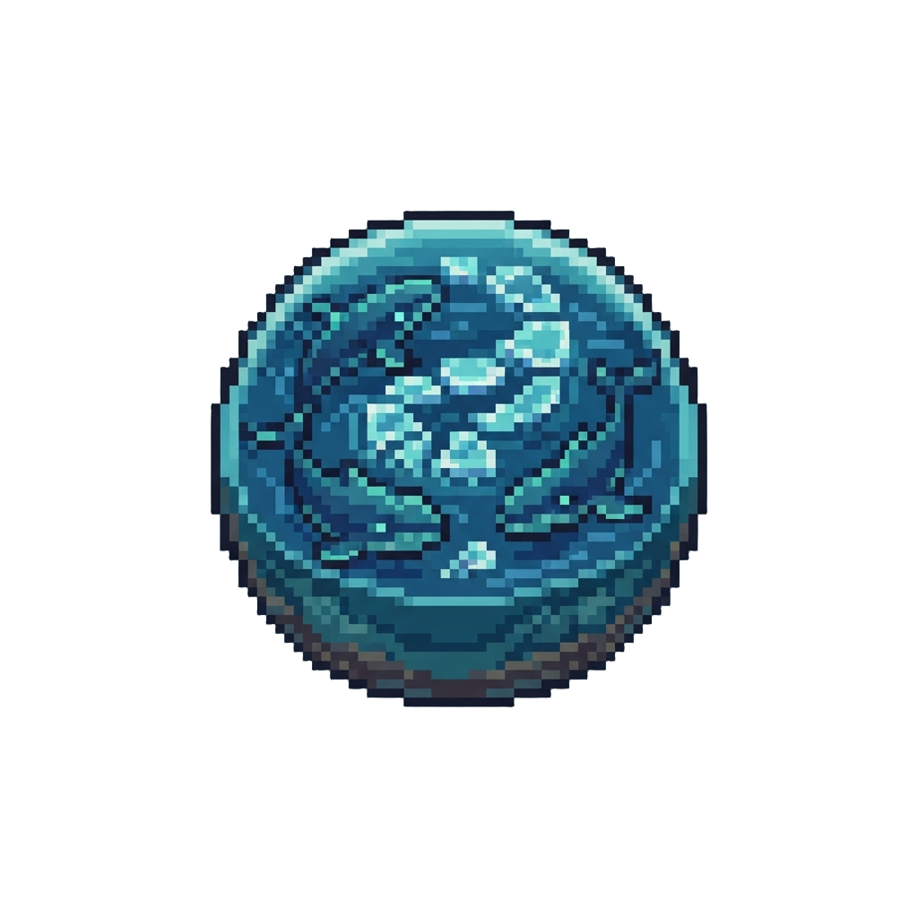 An Ocean World with Glass Stepping Stones and Majestic Swimming Leviathans