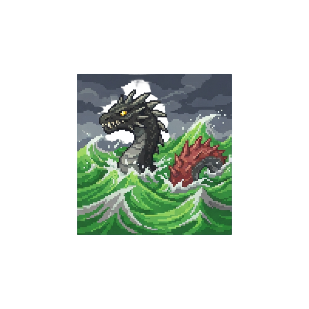 A Stormy Sea of Acid Waves with Breaching Spiked Sea-monsters
