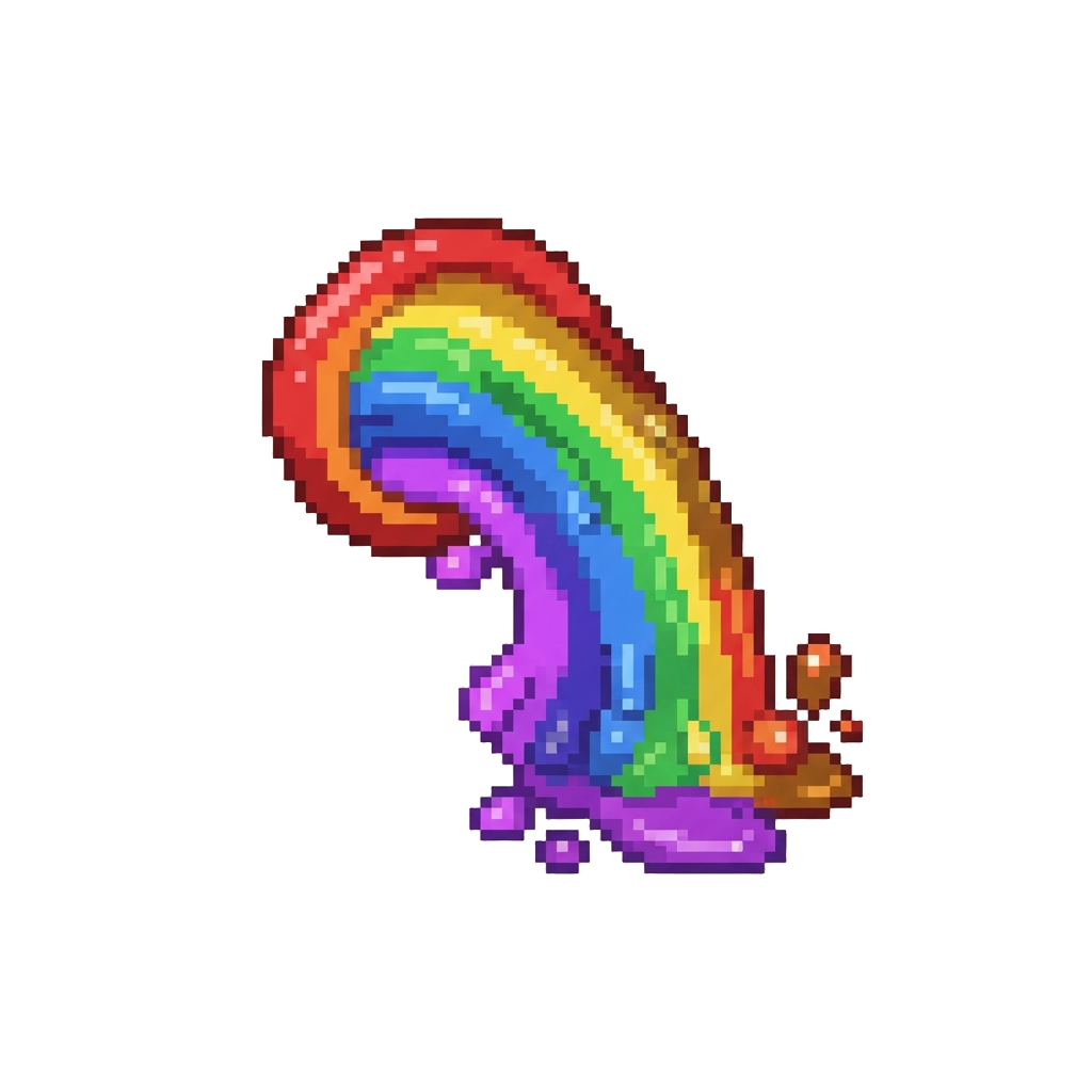 A Rainbow Puke Filter Effect