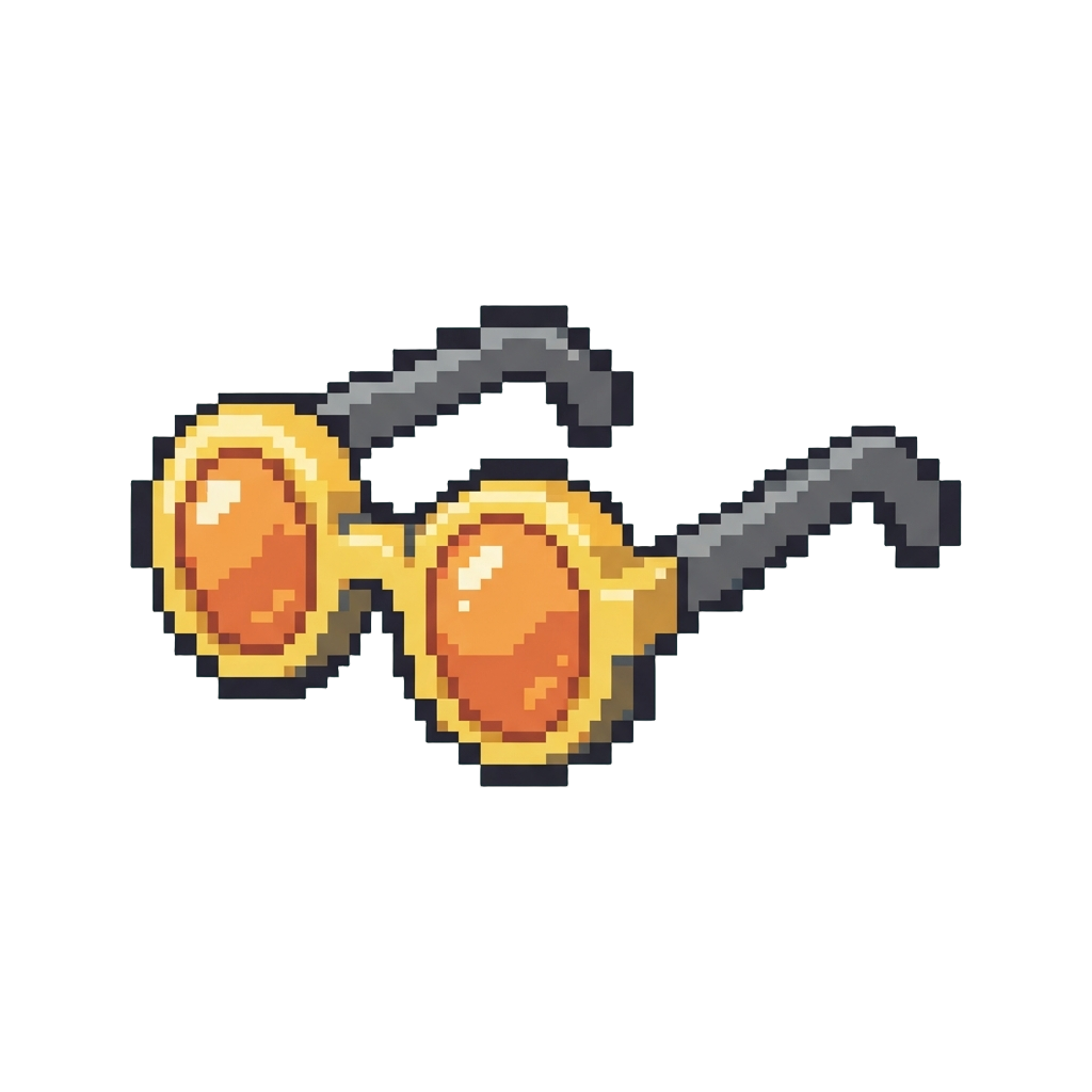 Oversized Goofy Pixel Sunglasses