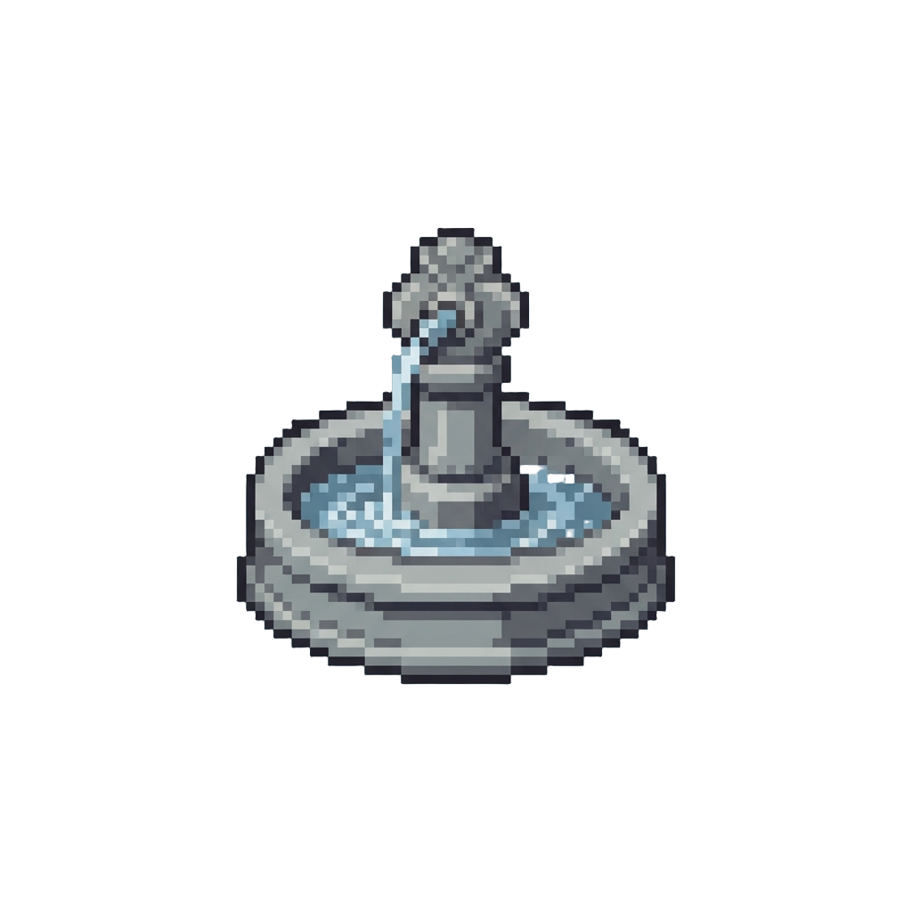 A Tiny Decorative Street Fountain