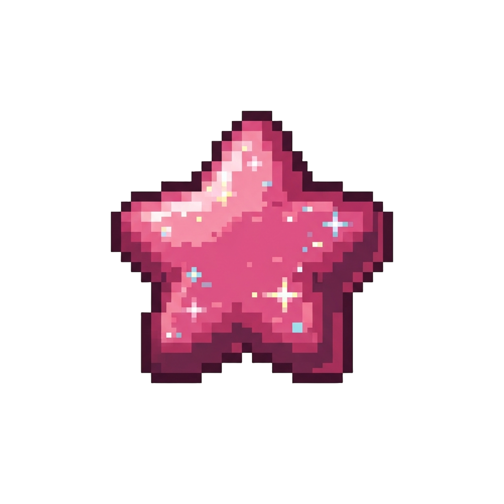 A Glittery Star Squishy