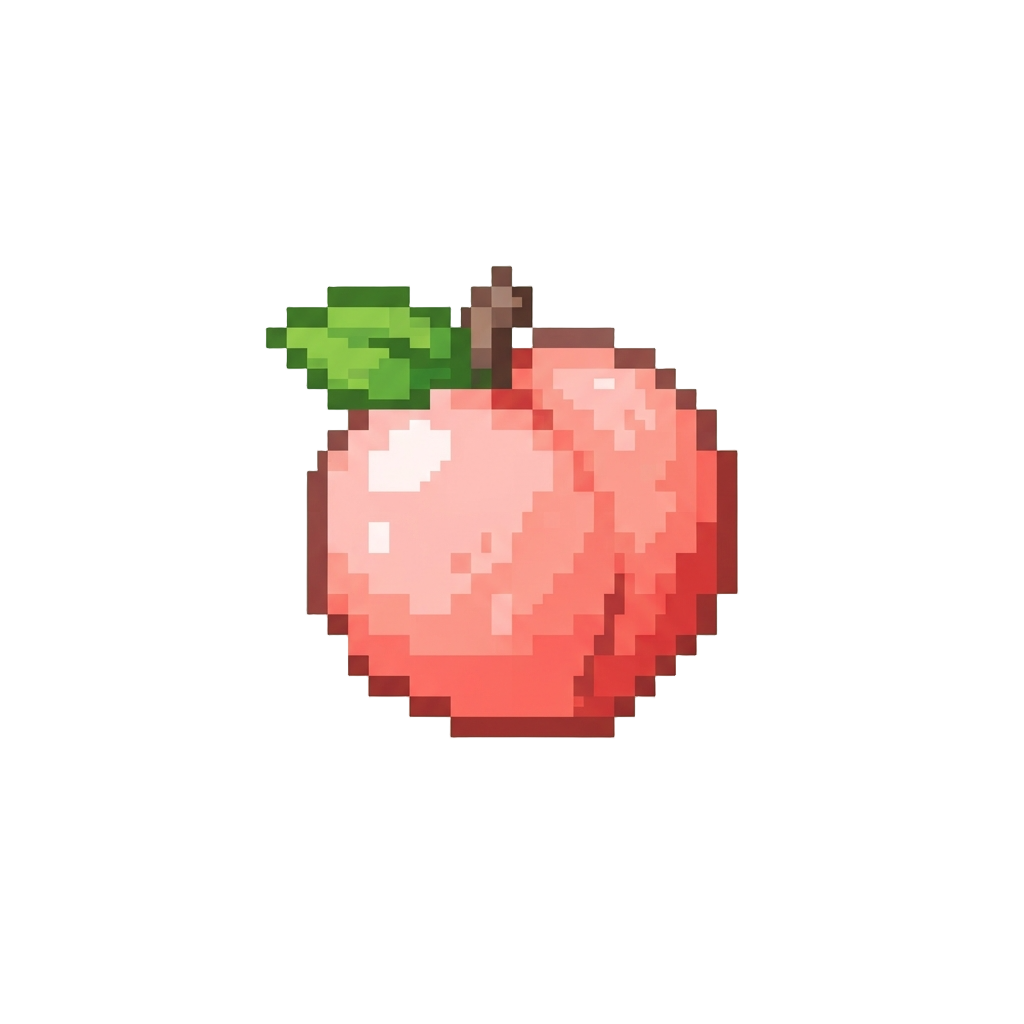A Tiny Peach Fruit Squishy