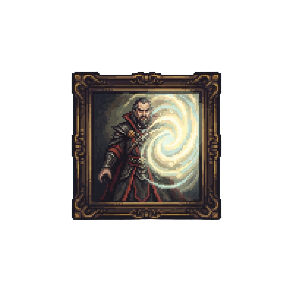 The Sinister Sorcerer Vigo the Carpathian Vanishing From His Canvas Frame Into the Light