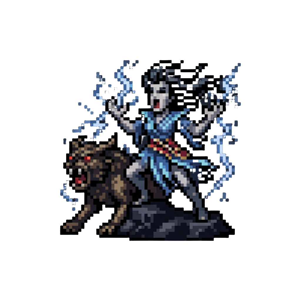Gozer and a Terror Dog Roaring As Lightning Flashes Around @image1