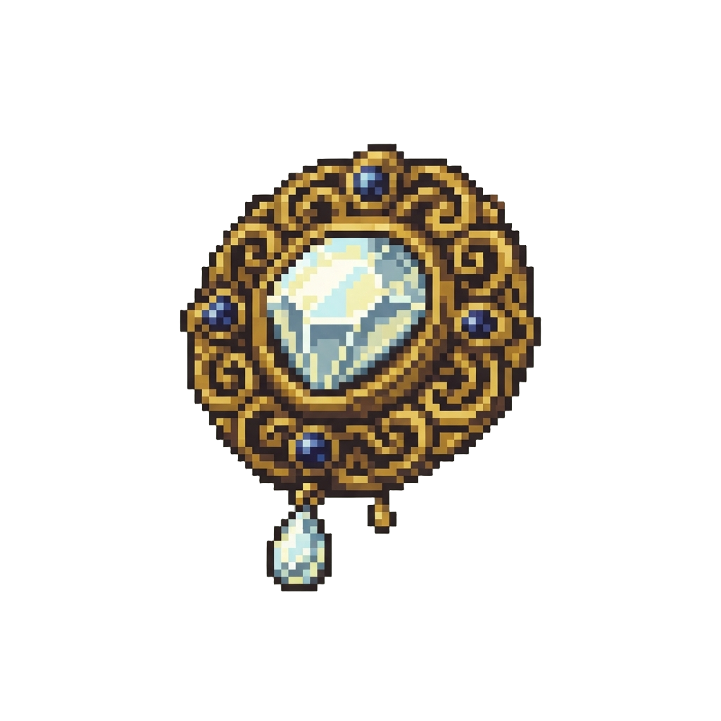 A Sparkling Diamond-set Ancient Brooch
