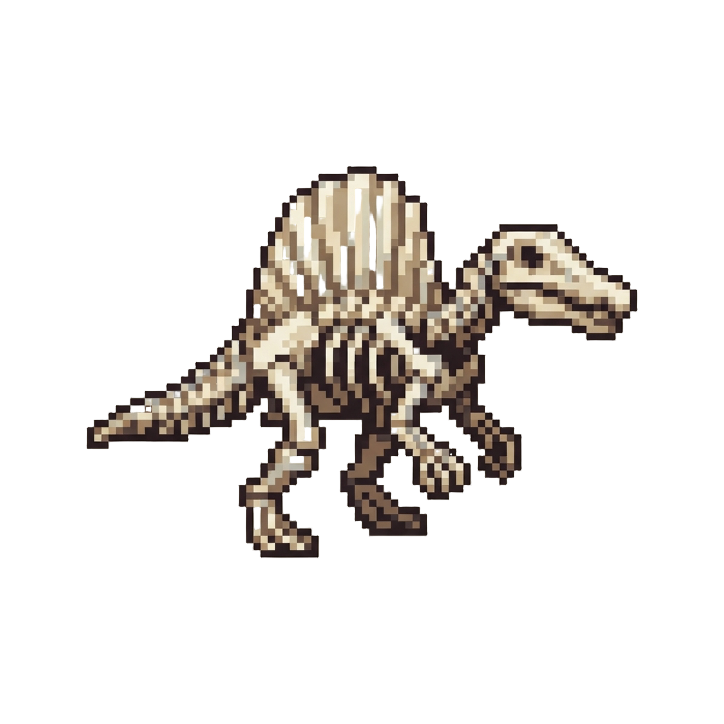 A Miniature Spinosaurus Skeleton