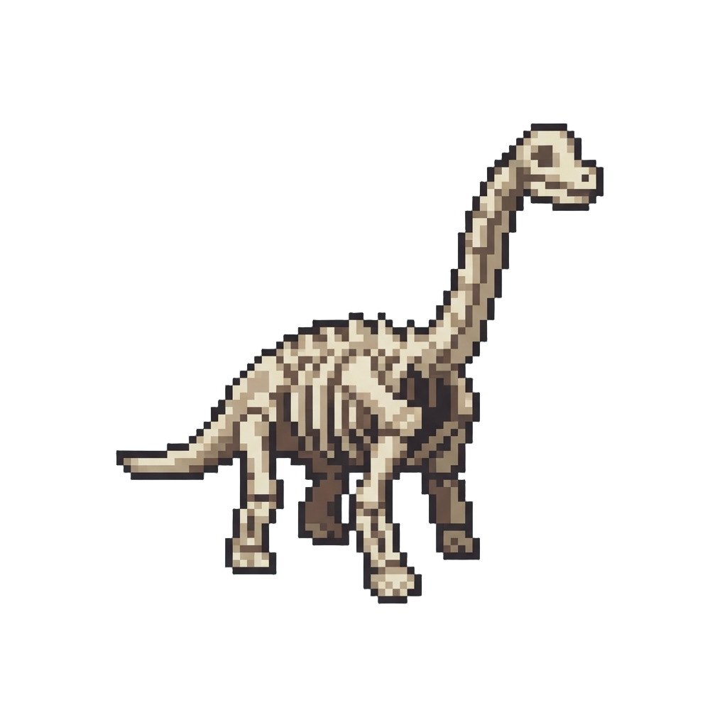 A Tiny Complete Brachiosaurus Skeleton