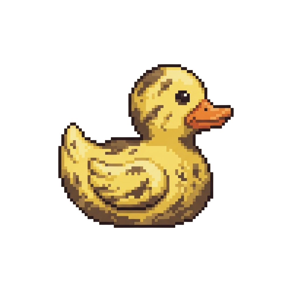 A Muddy Rubber Ducky