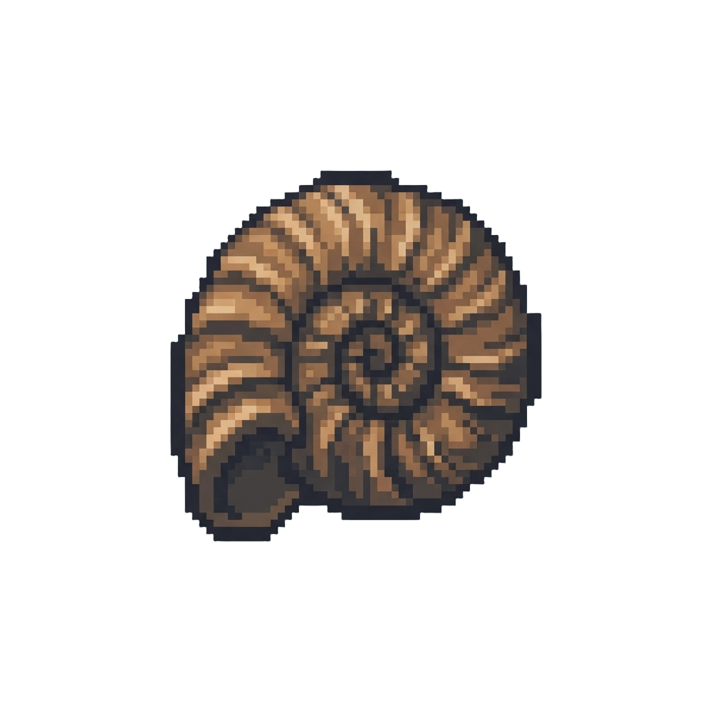 A Tiny Spiraled Ammonite Shell
