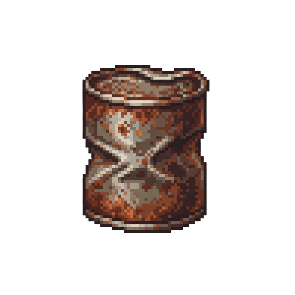 A Bent Rusty Tin Can
