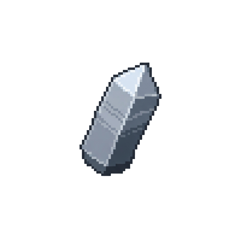 A Floating Chrome Obelisk Miniature