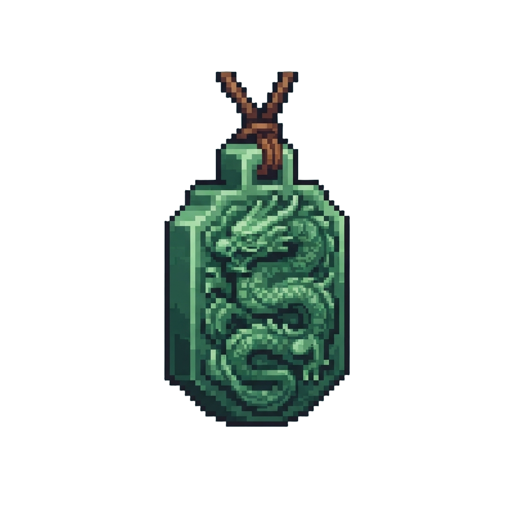 A Carved Jade Chest Pendant