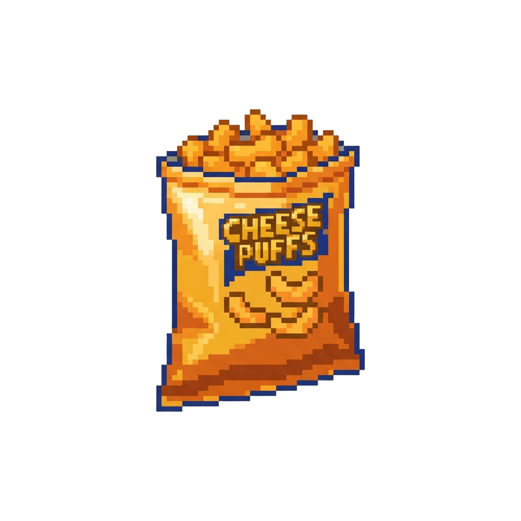 A Giant Bag of Cheese Puffs