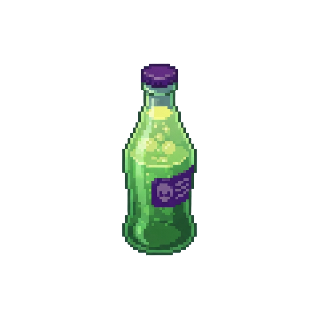 Fizzy Green Alien Soda