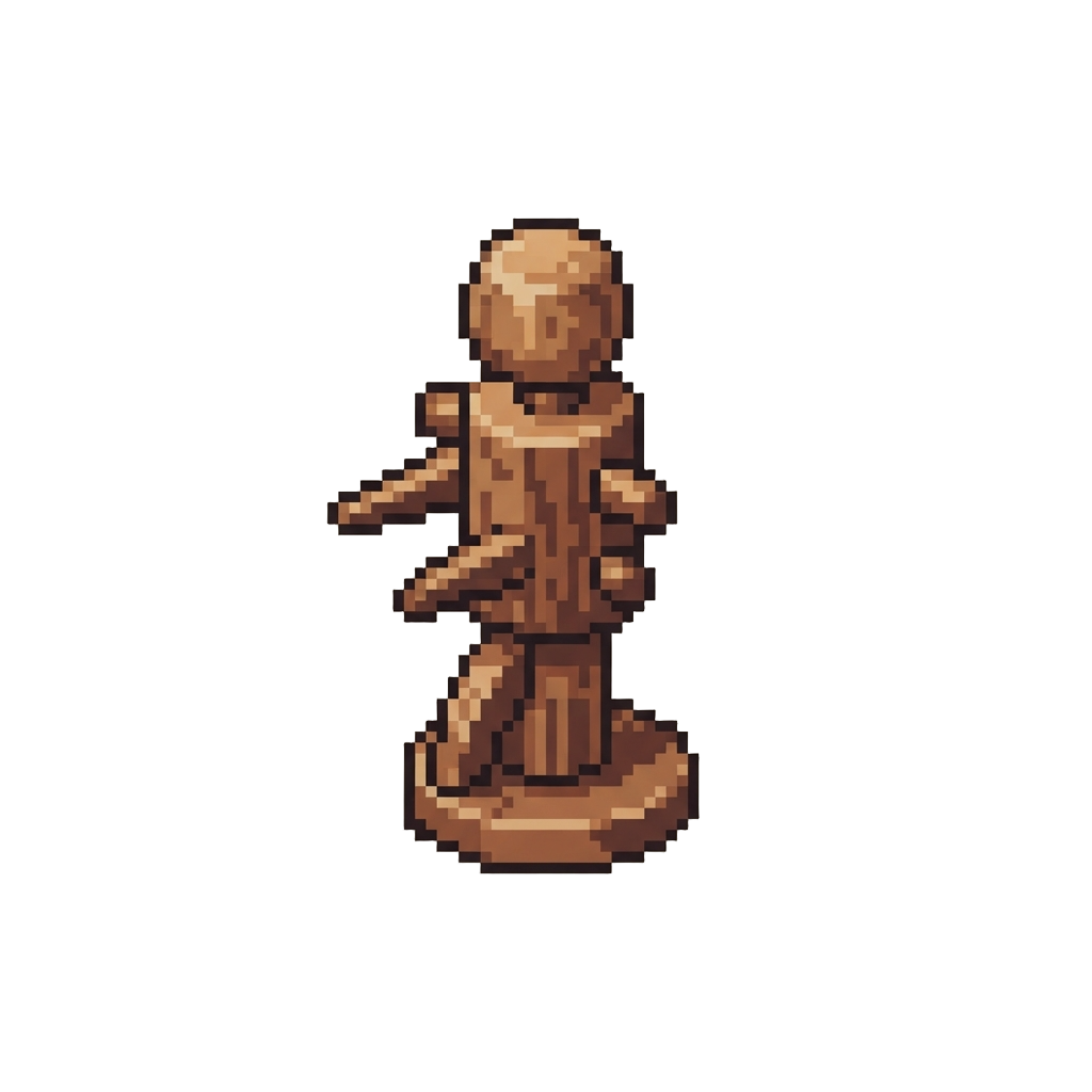 A Miniature Wooden Training Dummy Swap