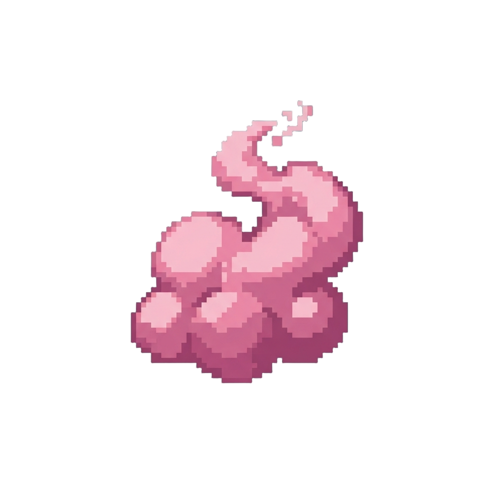 A Poof of Pink Substitution Log Smoke