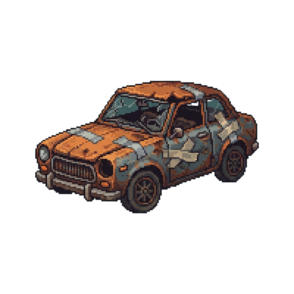 A Rusted-out Jalopy Held Together with Duct Tape